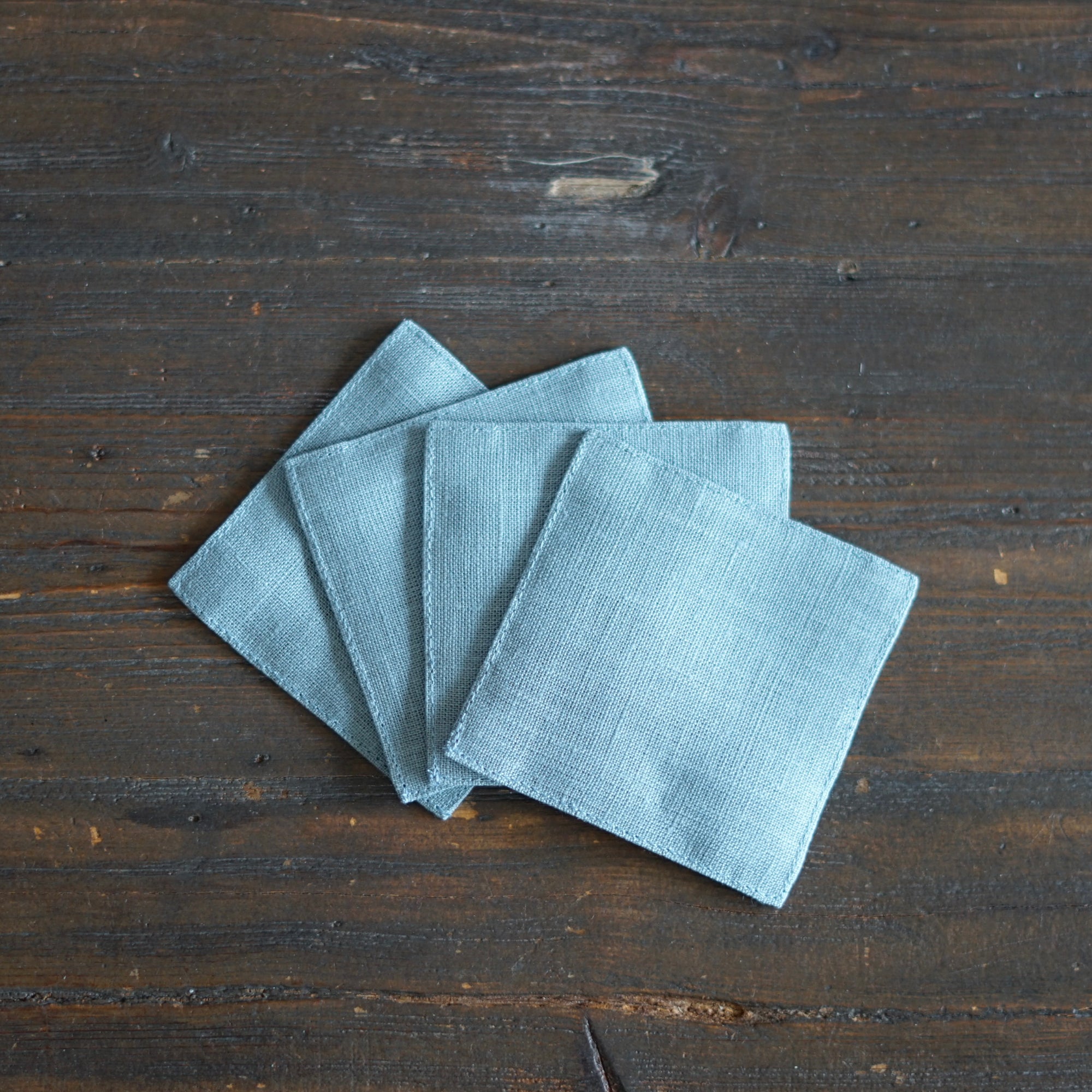 Aquarius Linen Coaster Set of 4 #FL-2425