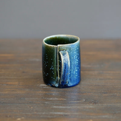 Wraps Blue Tenmoku Mug #R-f
