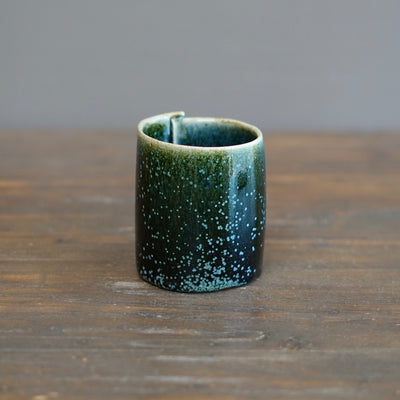 Wraps Blue Tenmoku Mug #R-f