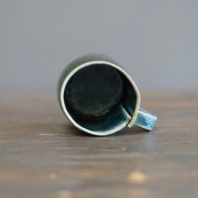 Wraps Blue Tenmoku Mug #R-f