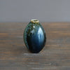 Blue Tenmoku Pod Flower Vase #KY179