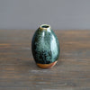 Blue Tenmoku Pod Flower Vase #KY179