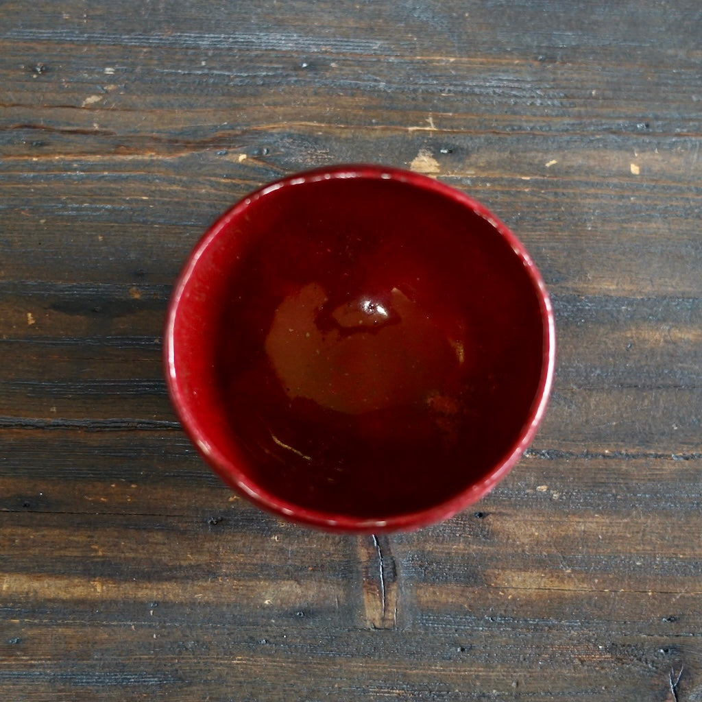 Red Round Bowl #HT496