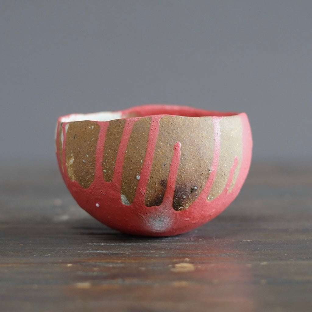 Pink Drip Round Bowl #HT498