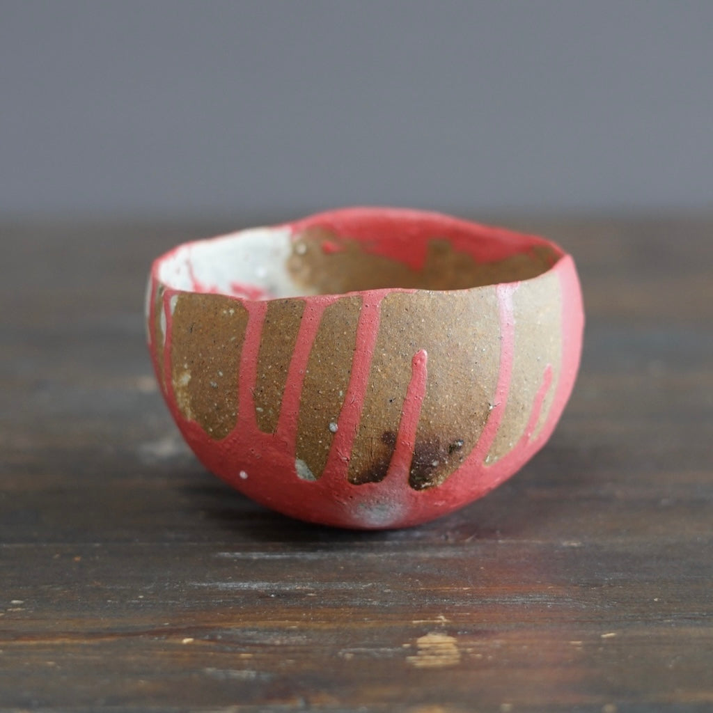 Pink Drip Round Bowl #HT498