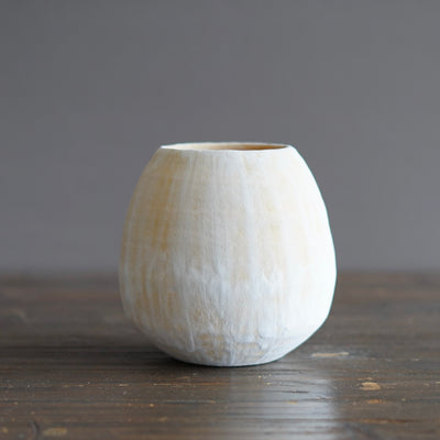 Pale Yellow / Orange Dino Vase #JT428E