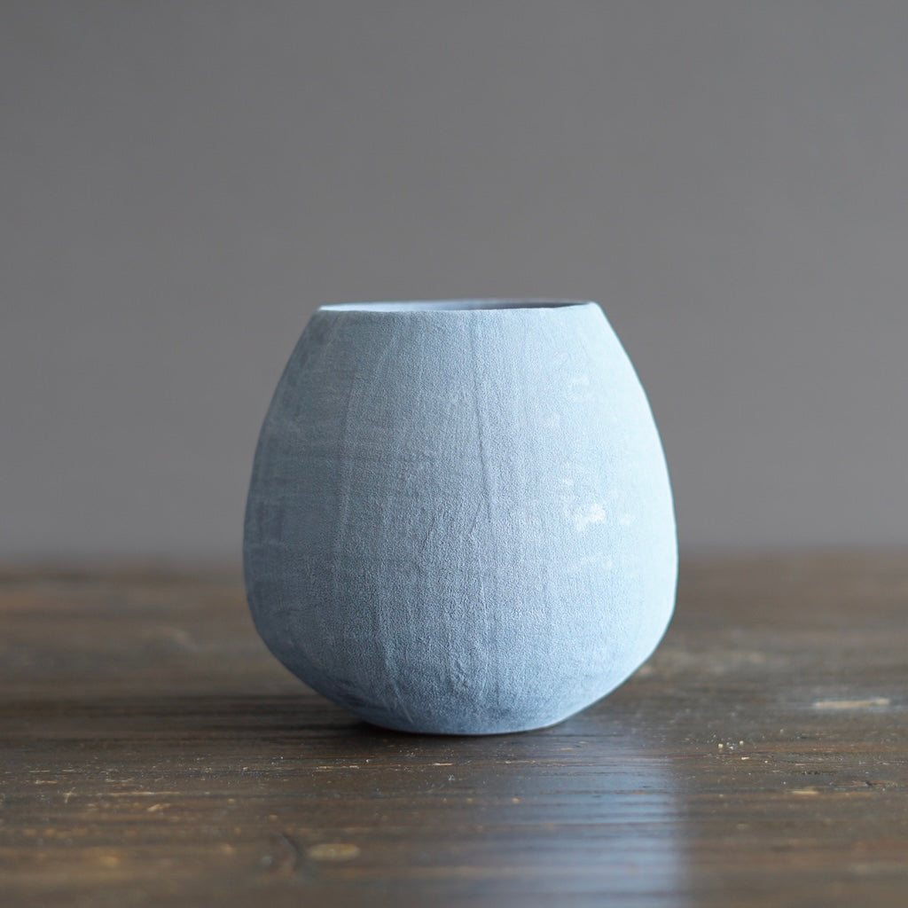 Robin's Egg / Red Dino Vase #JT429B