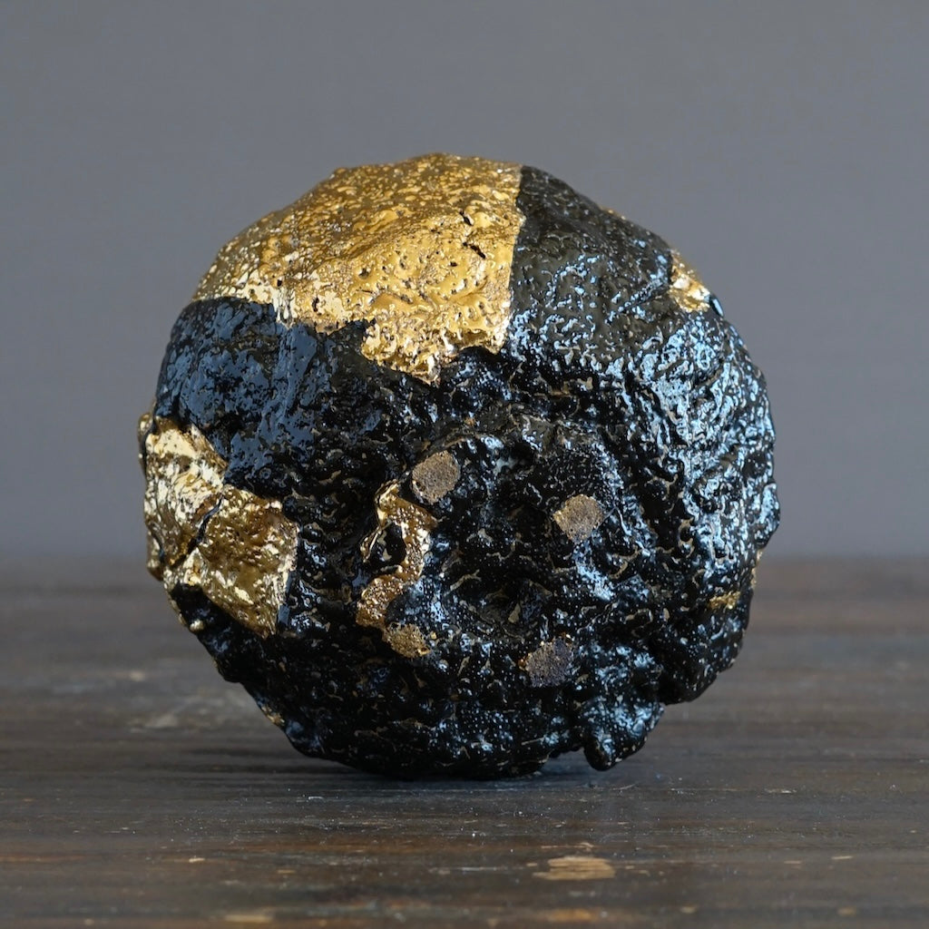 Gilded Earth Tea Ceremony Bowl #HT489