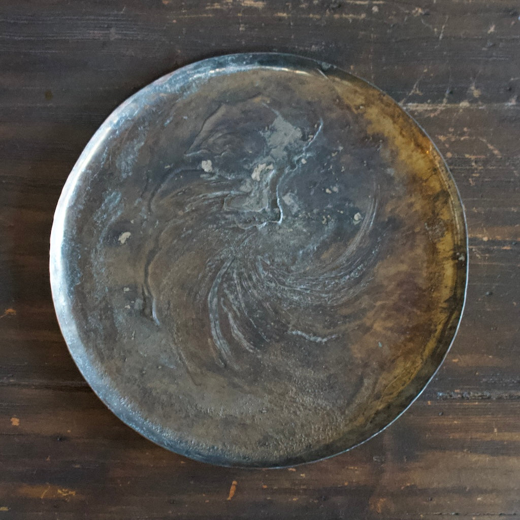 Copper and Pewter Plate Extra Large #NF5A