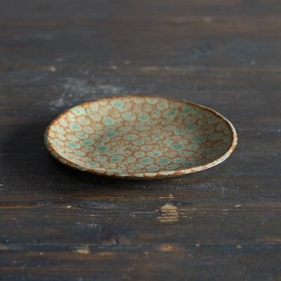 Green Dots Small Plate #LK891C