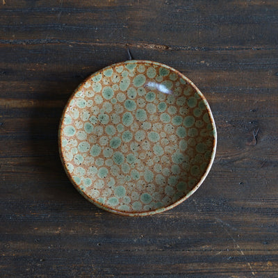 Green Dots Small Plate #LK891B