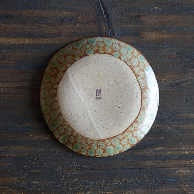 Green Dots Small Plate #LK891A