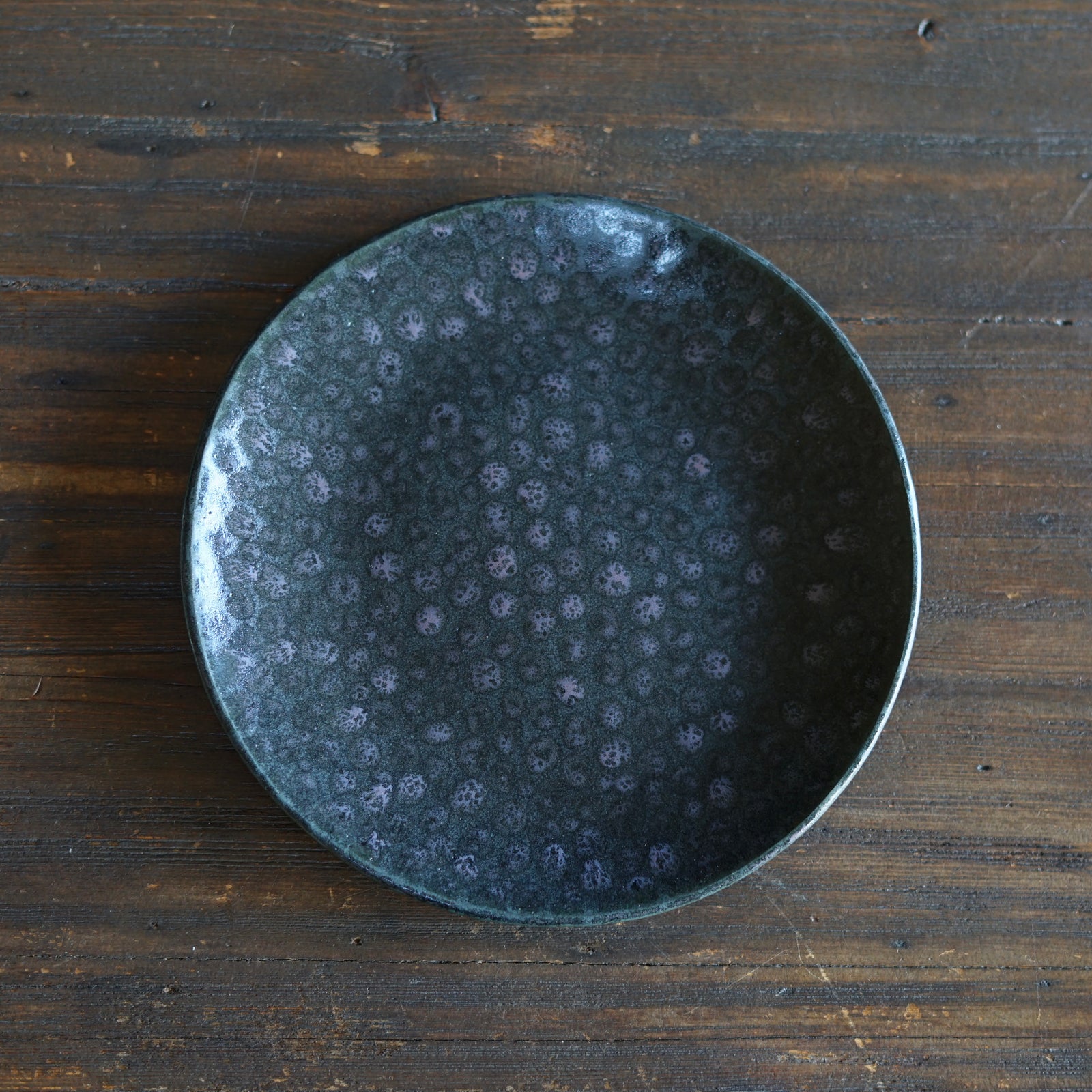 Black Dots Plate #LK890D