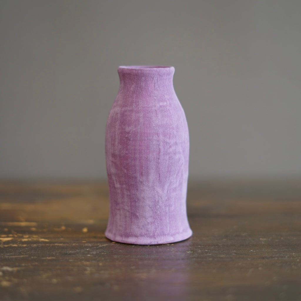Lavender / Orange Bottle Vase #JT400C