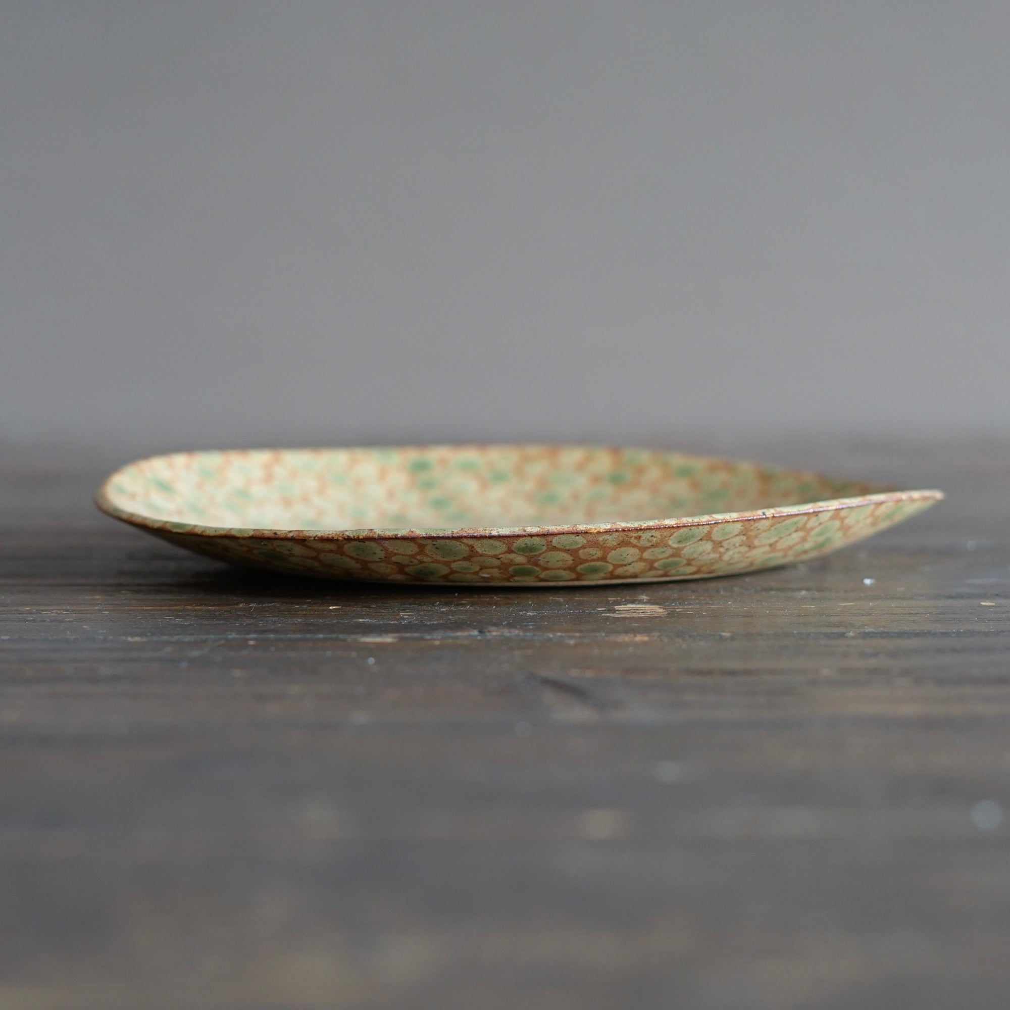 Green Dots Plate #LK890A