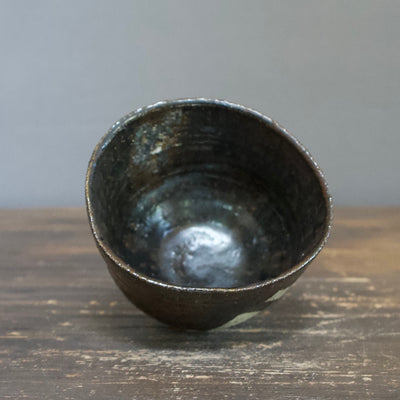 HIKIDASHI-GURO Tea Ceremony Bowl #FQ618