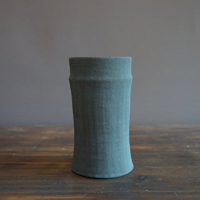 Gray / Red Column Vase #JT351