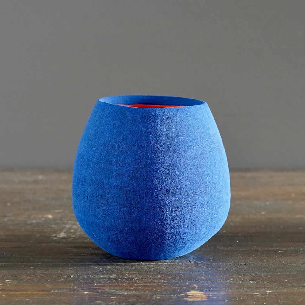 Blue / Red Small Dino Vase #JT435A