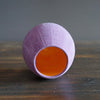 Lavender / Orange Small Dino Vase #HT353C