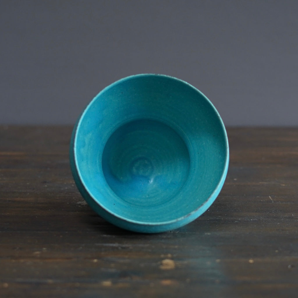 Blue Curvy Vase #MS014
