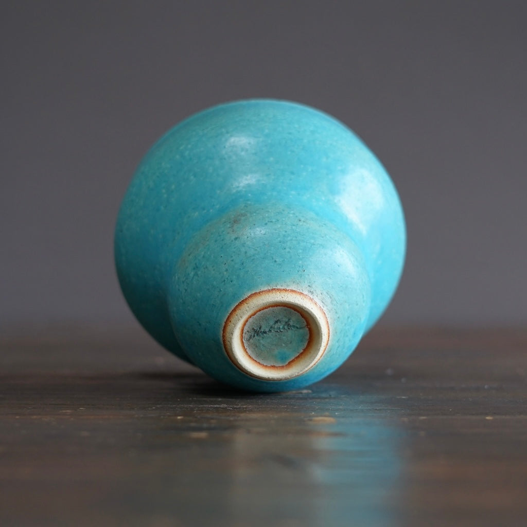 Blue Curvy Vase #MS014