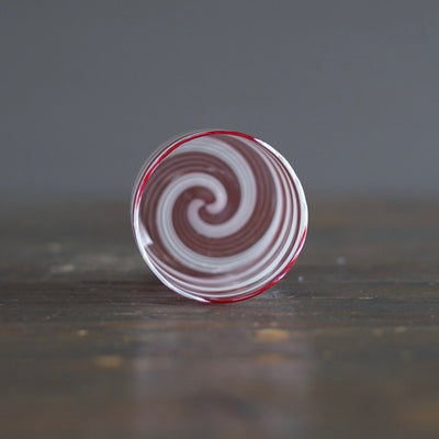 Candy Cane Spiral Glass Tumbler #U12F