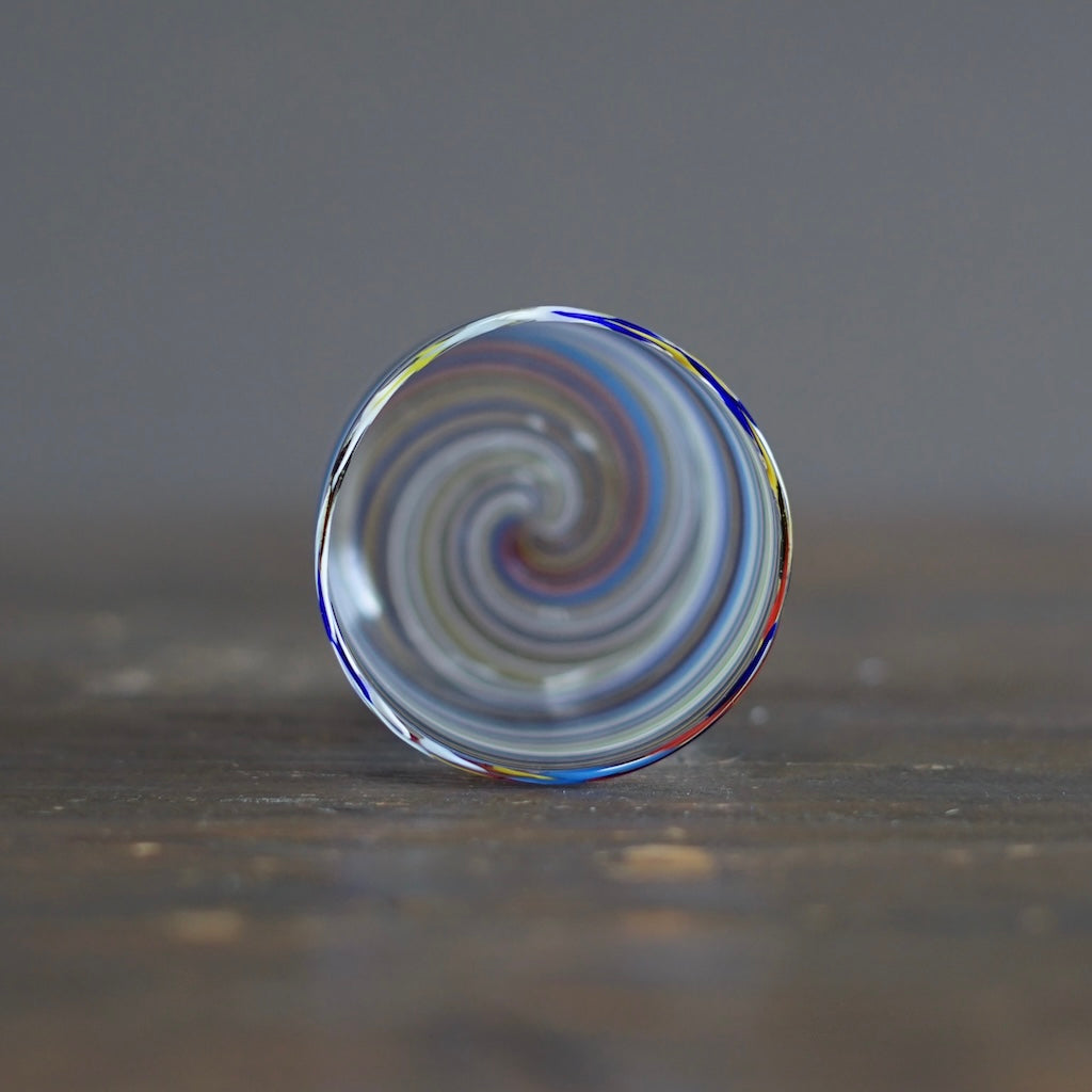 Multicolor Spiral Glass Tumbler #U12H