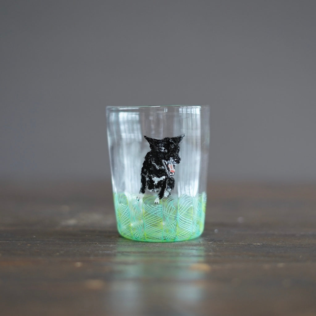 Green SUMIRE-chan Glass Tumbler #U20A