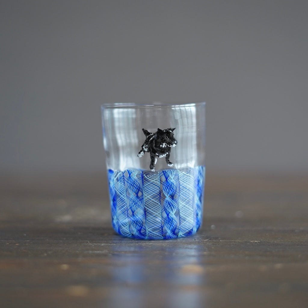 Blue SUMIRE-chan Glass Tumbler #U20B