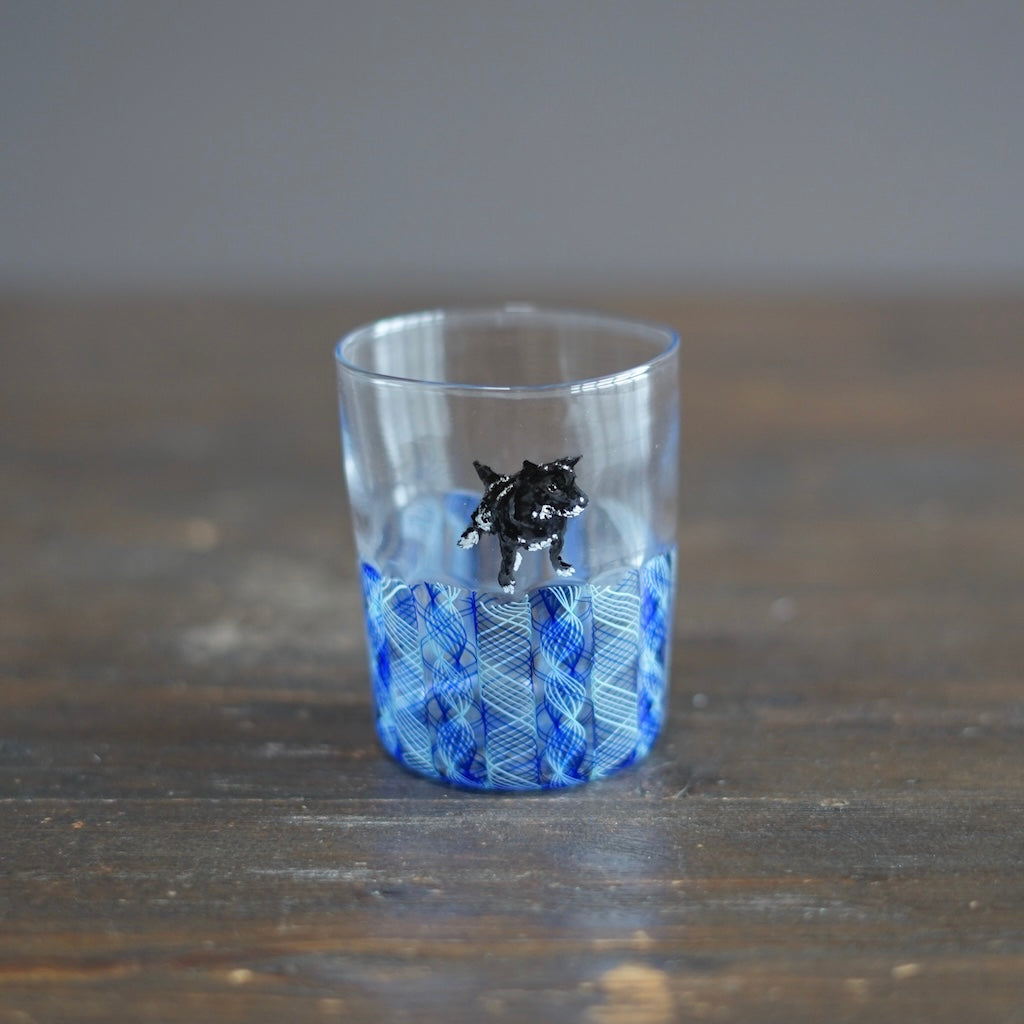 Blue SUMIRE-chan Glass Tumbler #U20B