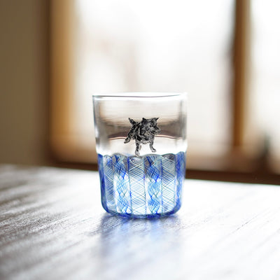 Blue SUMIRE-chan Glass Tumbler #U20B