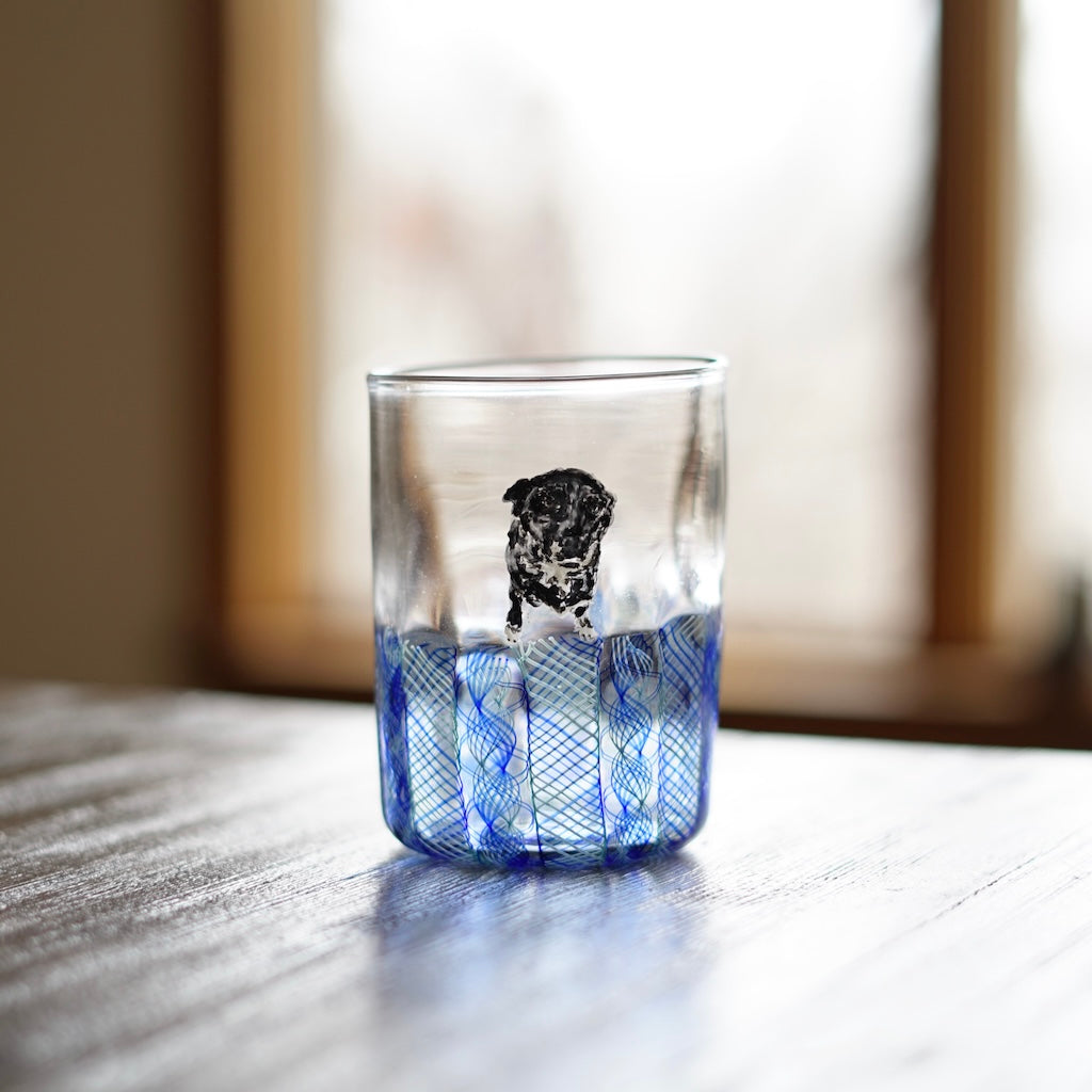 Blue SUMIRE-chan Glass Tumbler #U20C