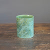 Carved Green Flower Vase #LK724B