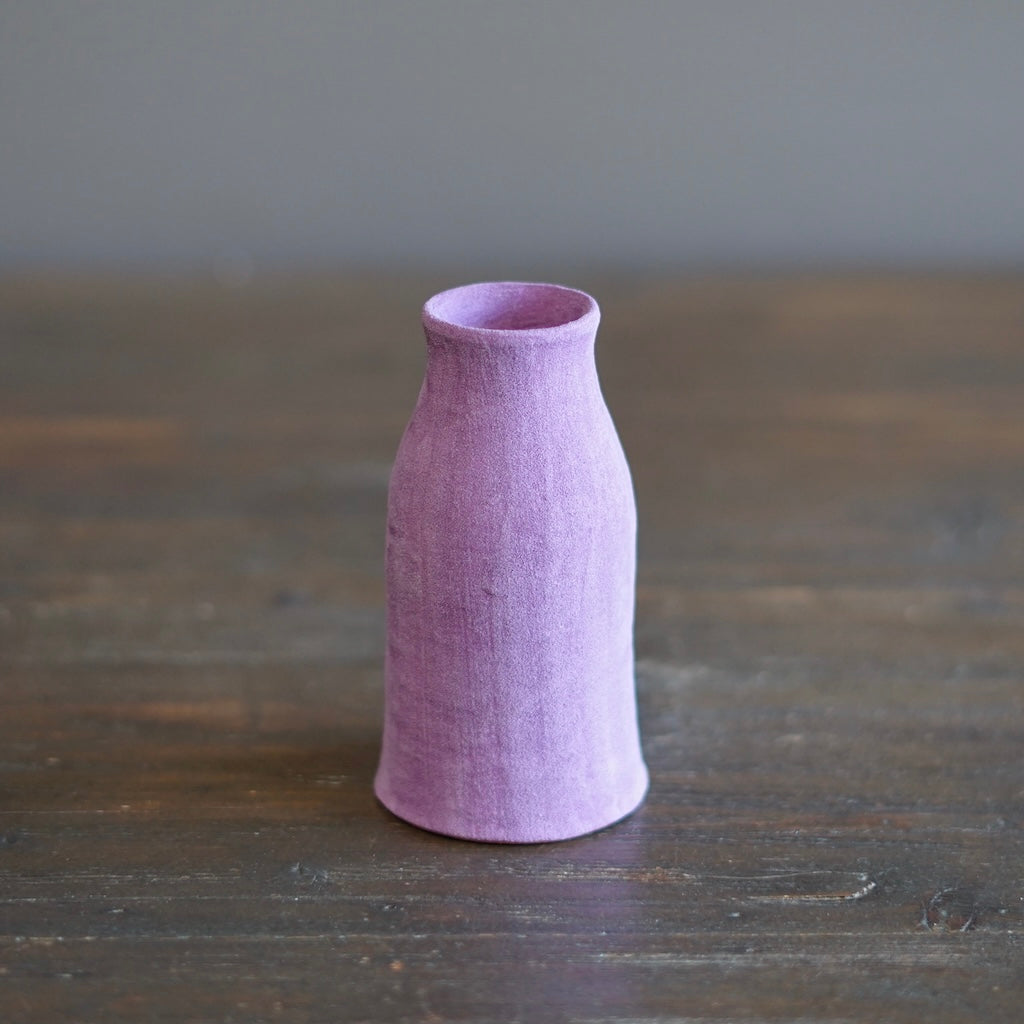 Lavender / Orange Bottle Vase #JT403A