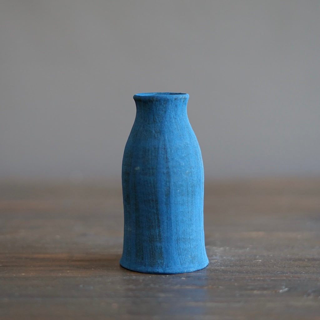 Blue Jean / Red Bottle Vase #JT403B