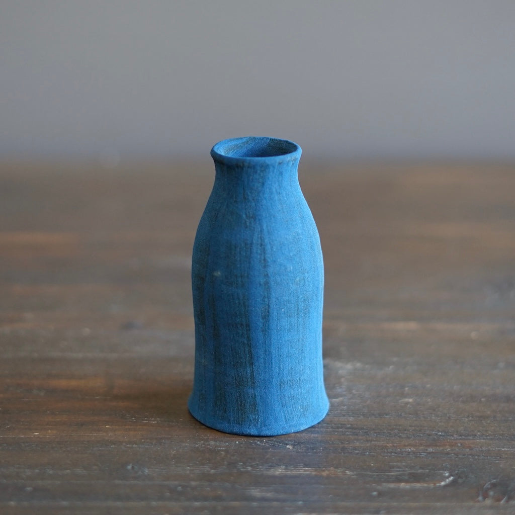 Blue Jean / Red Bottle Vase #JT403B