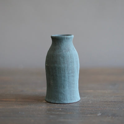 Gray / Red Bottle Vase #JT403C