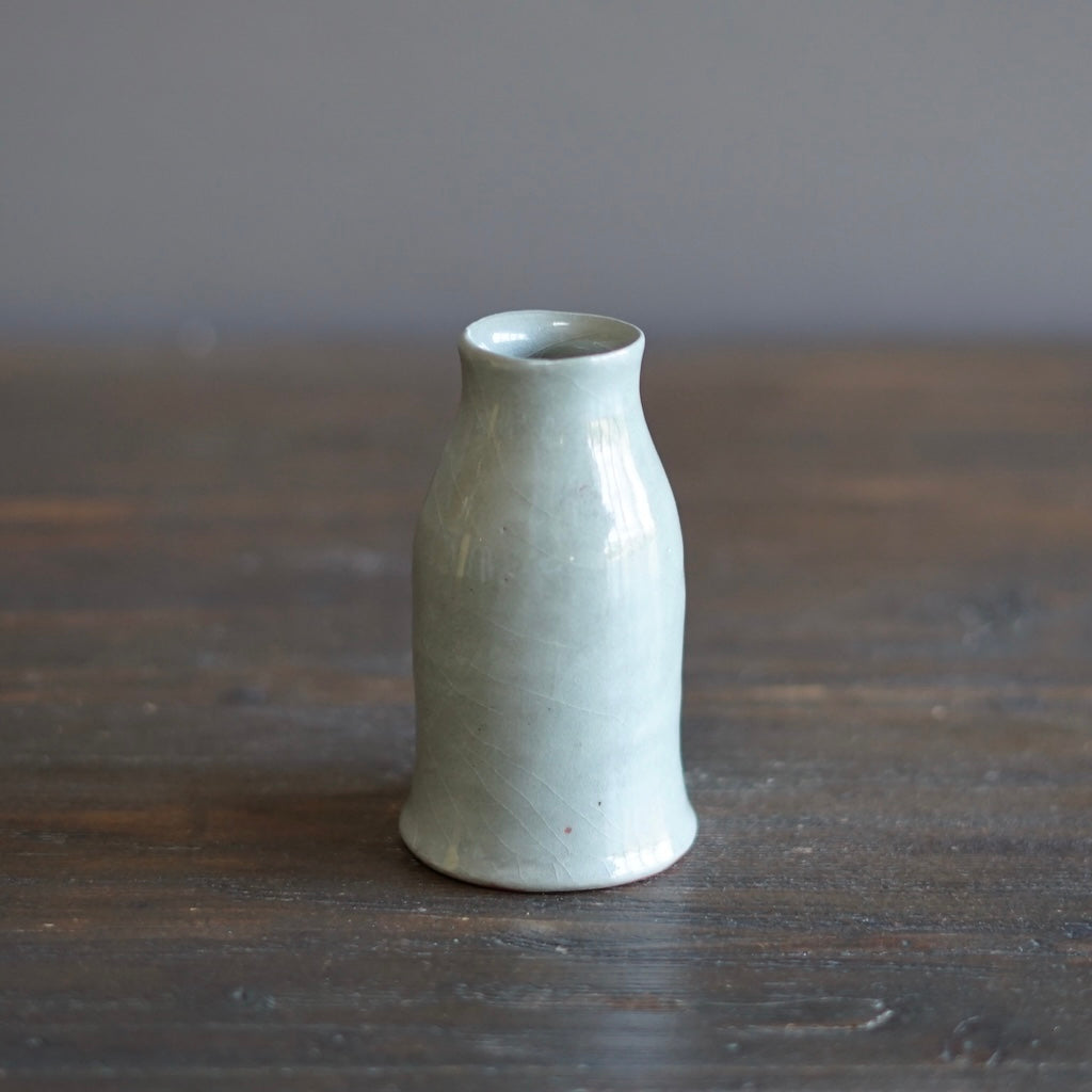 Light Gray / Brown Bottle Vase #JT403D