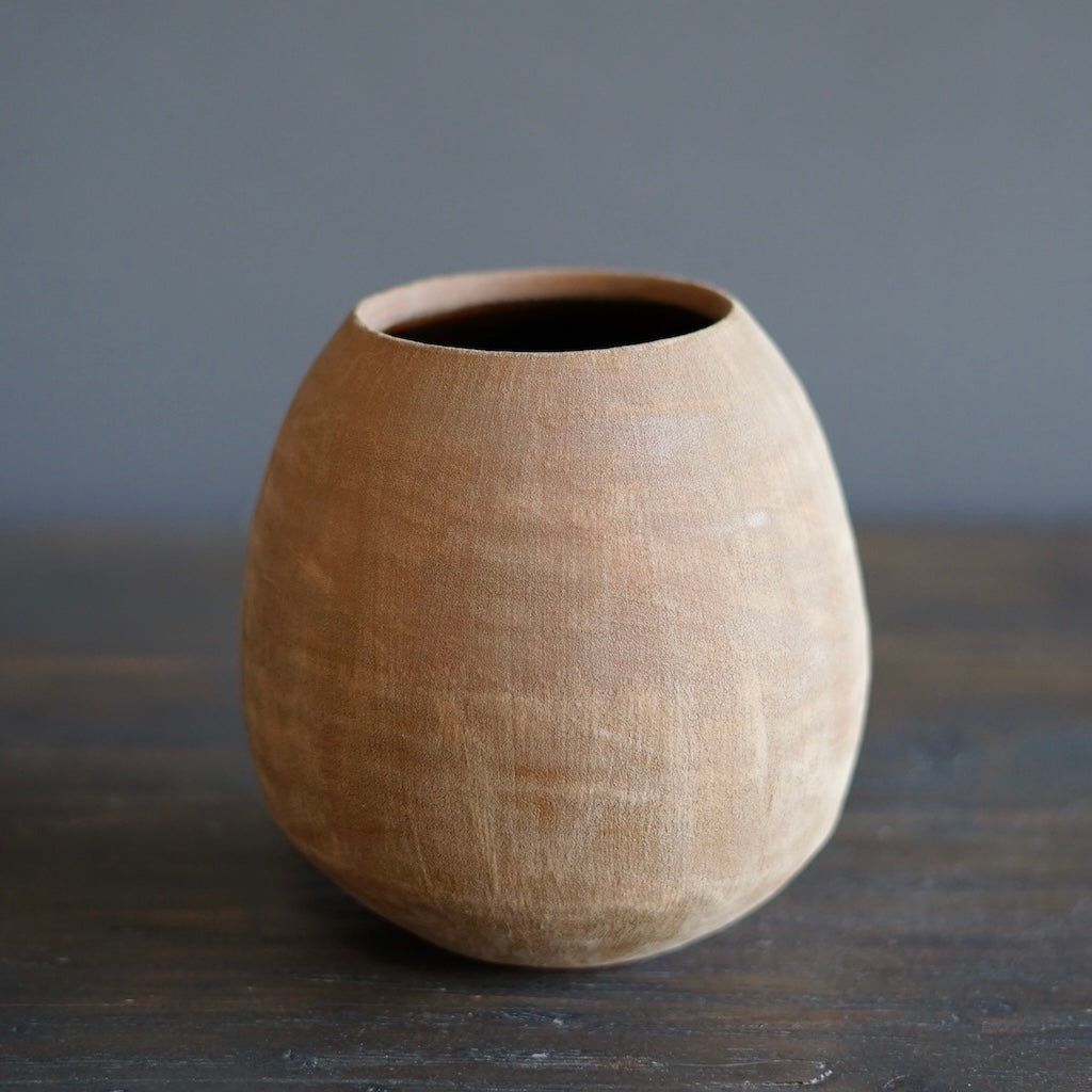 Light Brown / Brown Dino Vase #JT407B