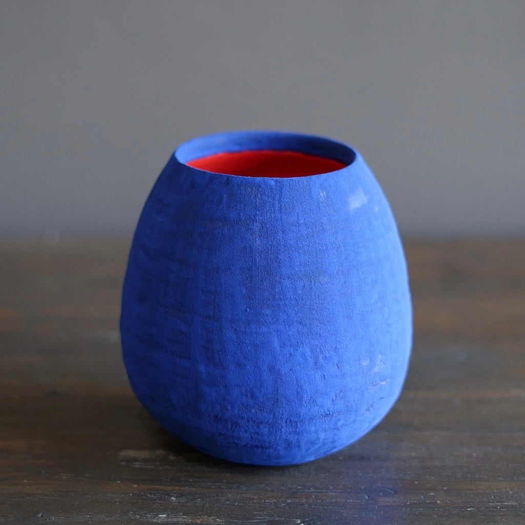 Blue / Red Dino Vase #JT407G