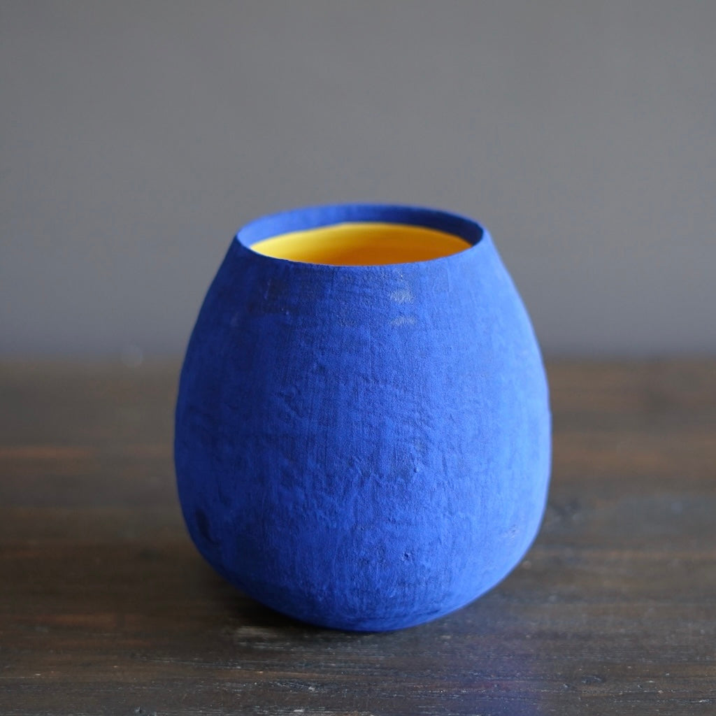 Blue / Yellow Dino Vase #JT407H