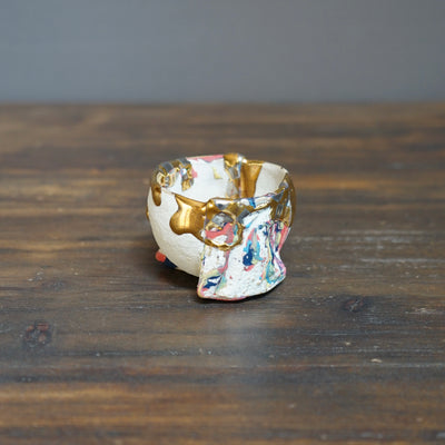 Half and Half Gilded Rainbow GUINOMI Sake Cup #HT401