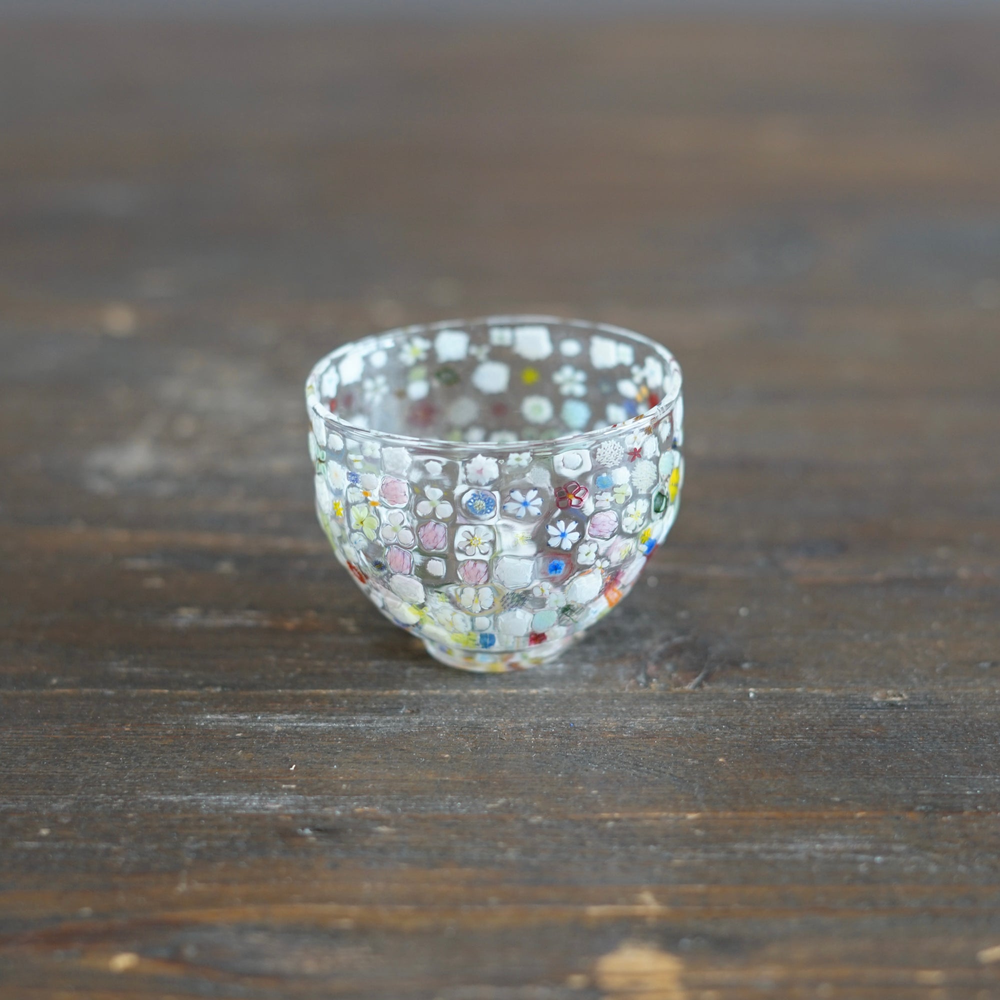 Flower Garden Murrini GUINOMI Sake Cup #F3A