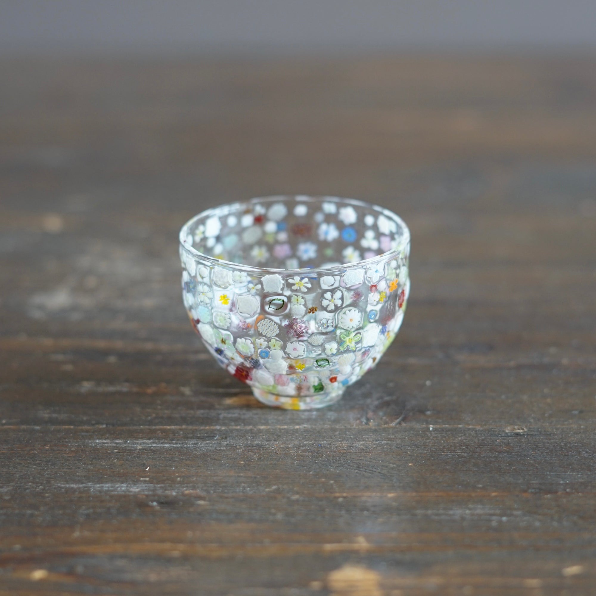 Flower Garden Murrini GUINOMI Sake Cup #F3A