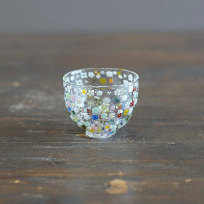 Flower Garden Murrini GUINOMI Sake Cup #F3B