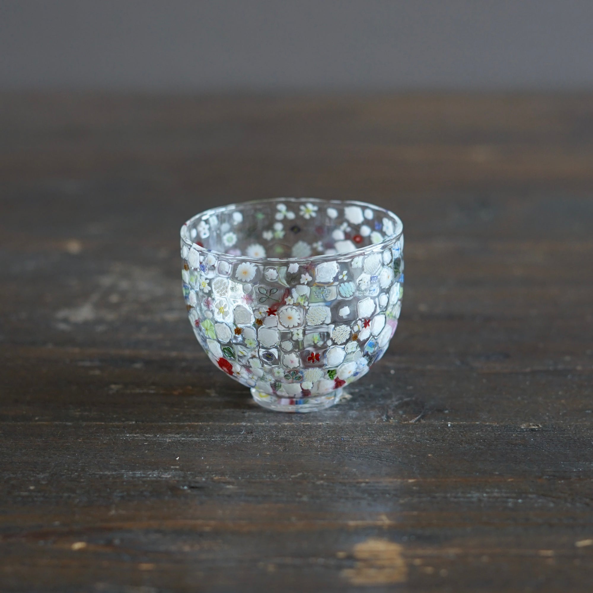 Flower Garden Murrini GUINOMI Sake Cup #F3C