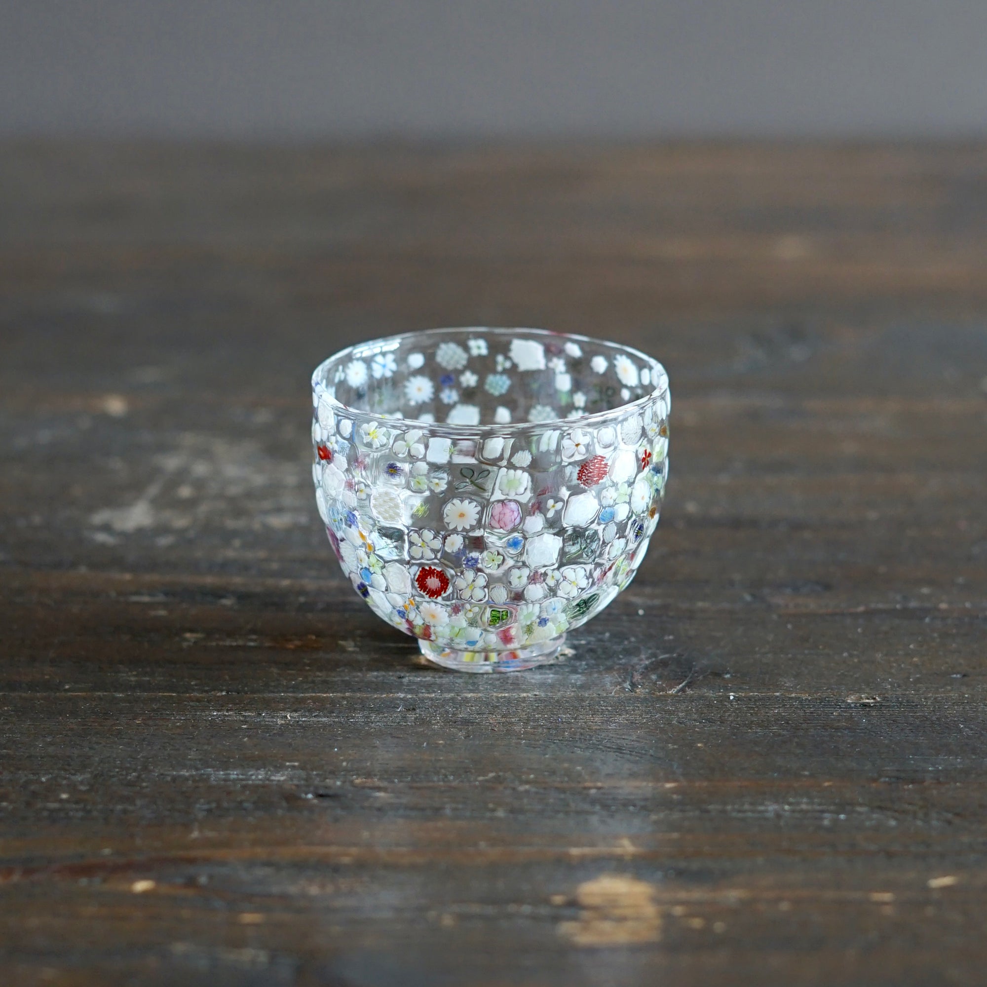 Flower Garden Murrini GUINOMI Sake Cup #F3C