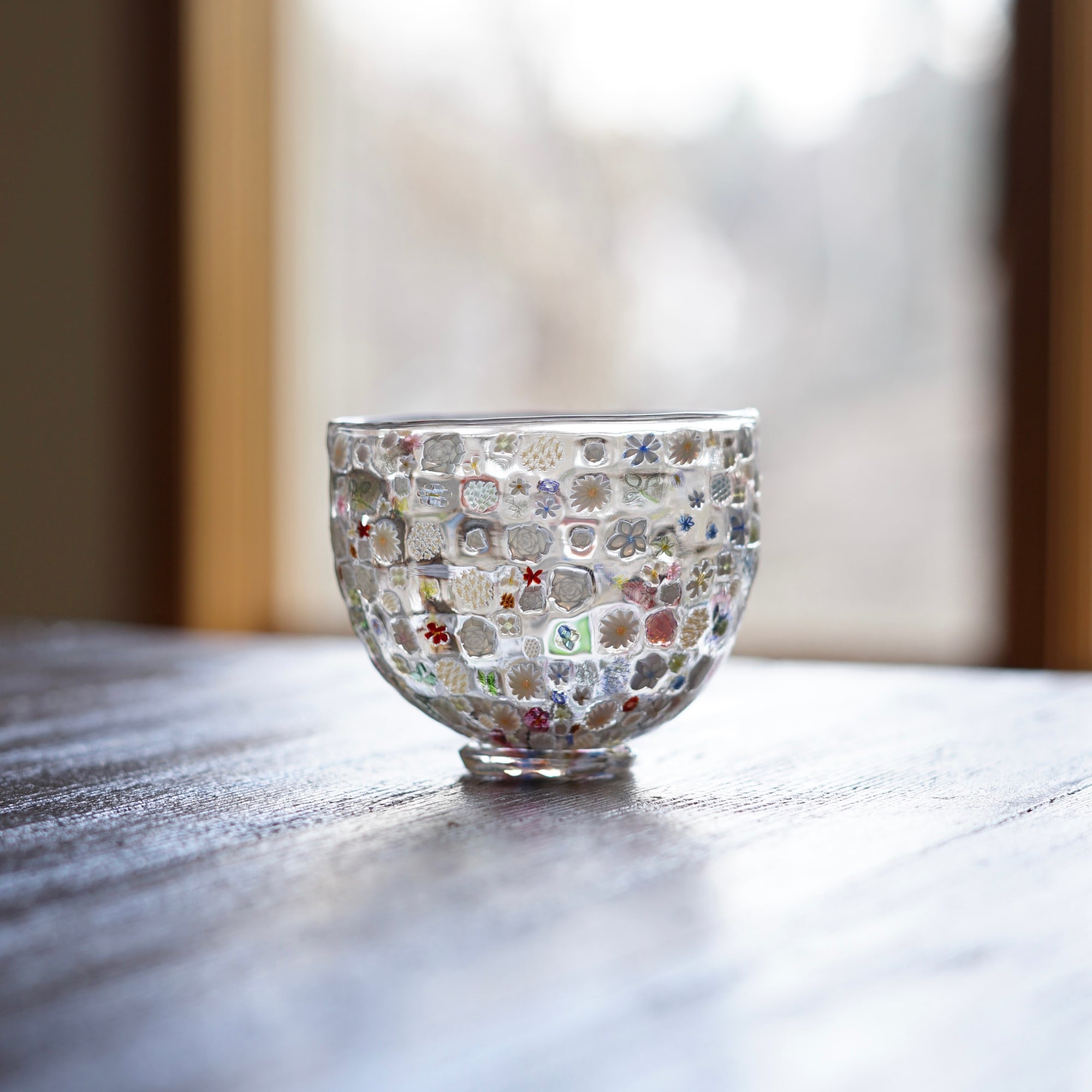 Flower Garden Murrini GUINOMI Sake Cup #F3C