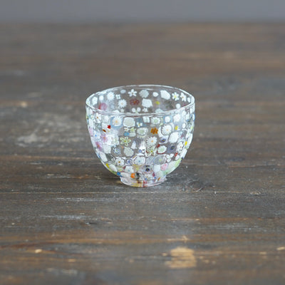 Flower Garden Murrini GUINOMI Sake Cup #F3D
