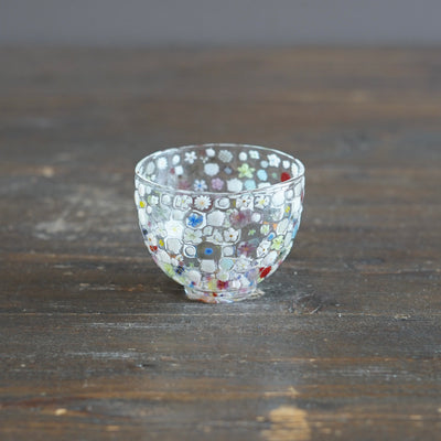 Flower Garden Murrini GUINOMI Sake Cup #F3D
